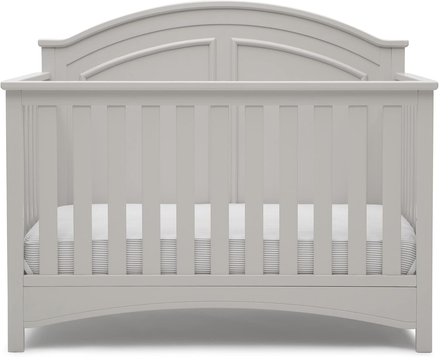 Delta Children Perry 6-in-1 Convertible Crib – Greenguard Gold Certified, Moonstruck Grey