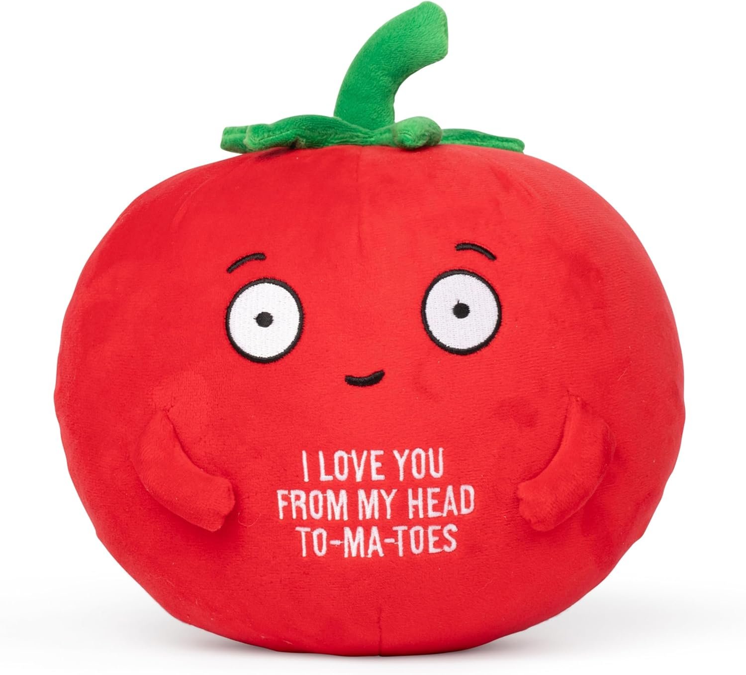 Big Tender Tomato Plushie – Super Soft Stuffed Animal | Adorable Love Gift for Boyfriend, Girlfriend, Husband, Wife, Mom, Dad, Kids, or Best Friend | Valentines Day Gifts for Her or Him