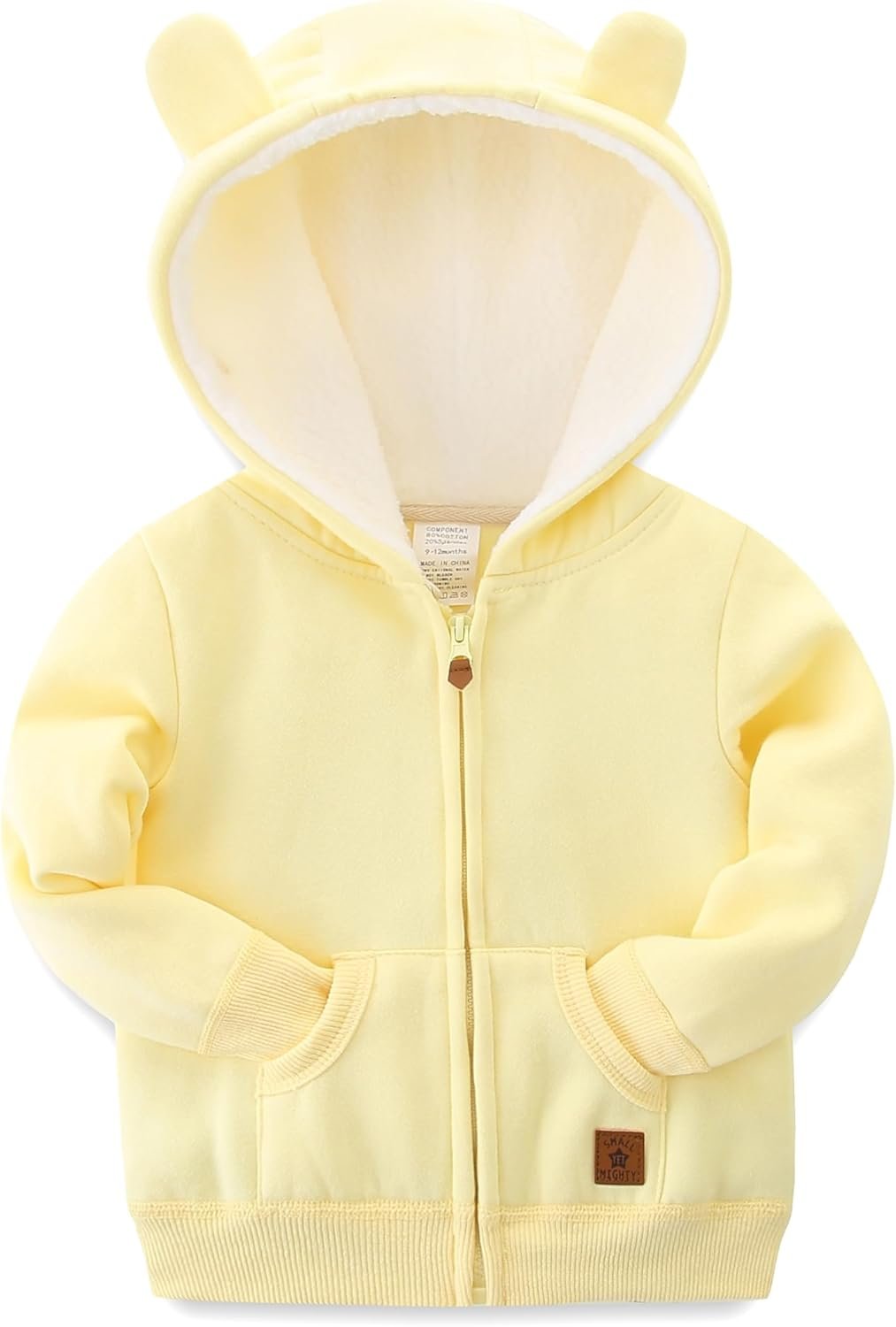 Baby Girls Boys Warm Adorable Hooded Zip Coat for Fall Spring Outerwear 3-24M Kids Jacket