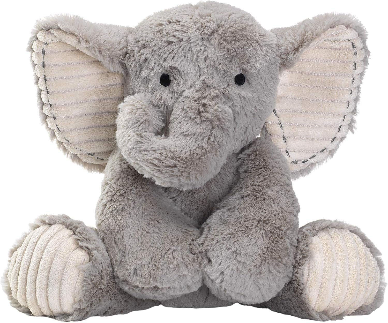 Lambs & Ivy Jungle Safari Gray Plush Elephant Stuffed Animal Toy Plushie – Jett