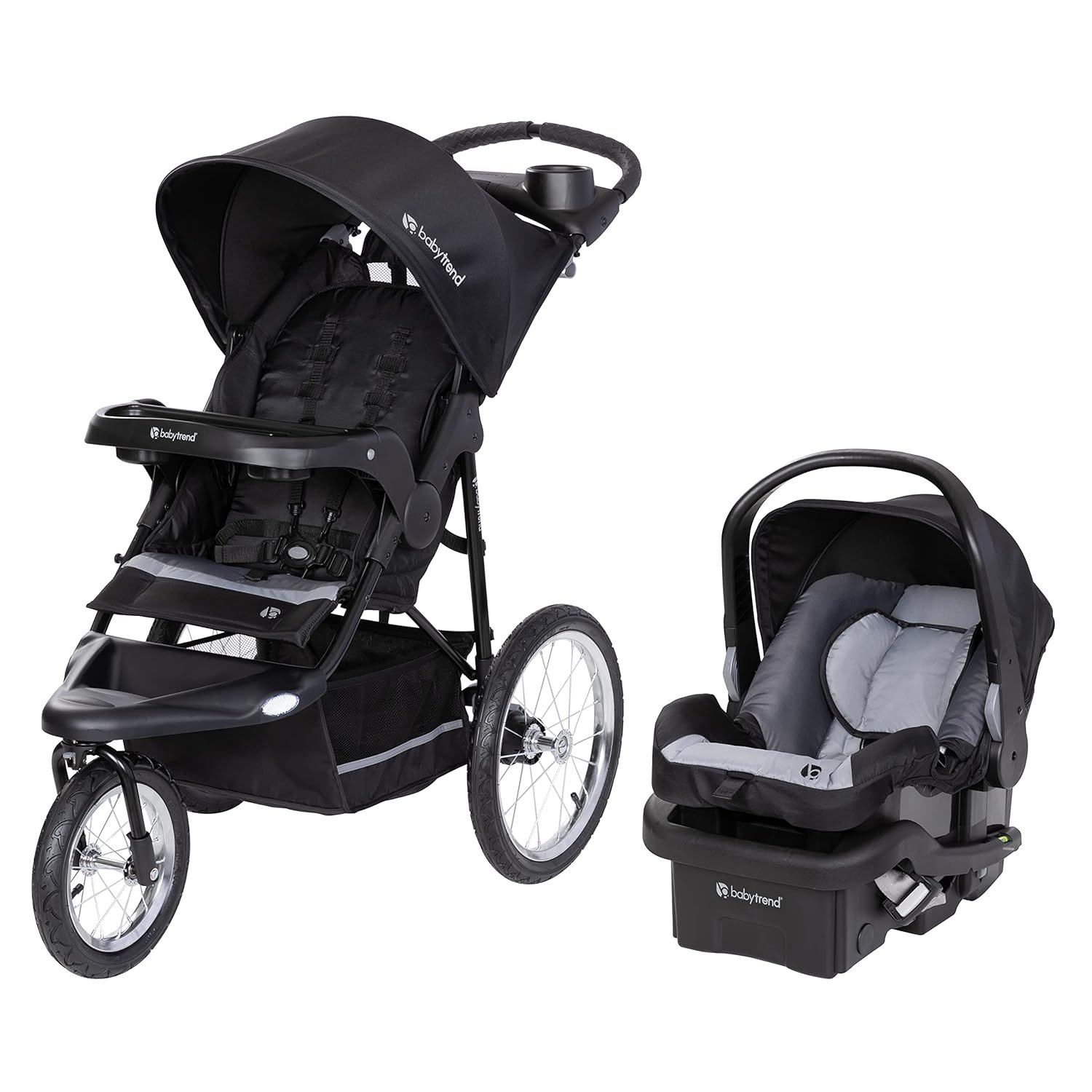 baby Trend Expedition® Jogger Travel System with EZ-Lift™ Infant Car Seat, Dash Black