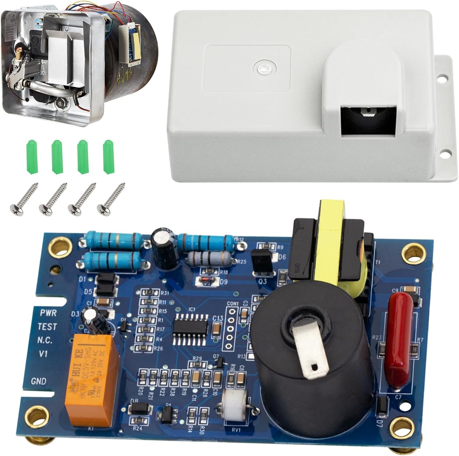 520814 Rv Water Heater Module Board Ignition Control Circuit Board Compatible with Suburban Furnace SW4D, SW6D, SW6DE, SW12D, SW6DEM RV Water Heaters,Replace 520814 520820 520871 33550L (With lid)