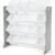 Humble Crew Kids Toy Storage Organizer with 12 Plastic Bins, Grey/White – Removable Bins for Playroom, Bedroom, Toddler Furniture for Boys and Girls Ages