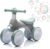 Baby Balance Bike 1 Year Old with Music, Lights, Bubble Machine, 4 Wheels Pedal-Less Toddler Ride on Toys for 12-36 Months Birthday Gift, Toddler boy Toys Ride on car (Green & Gray)