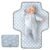 Accmor Portable Diaper Changing Pad, Waterproof Baby Changing Mat, Foldable Travel Diaper Changing Pads for Baby, Baby Essentials Shower Registry Gifts
