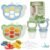 Baby Breastmilk Popsicle Molds & Baby Fruit Feeder (6 Pack), WAJIAYON Infant Food Freezer Tray Storage Containers, Silicone Teething Pacifier Feeder and Teether for Babies,Babies Feeder